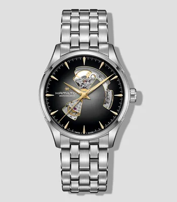 Reloj para hombre Jazzmaster de Vestir Plateado, Negro
