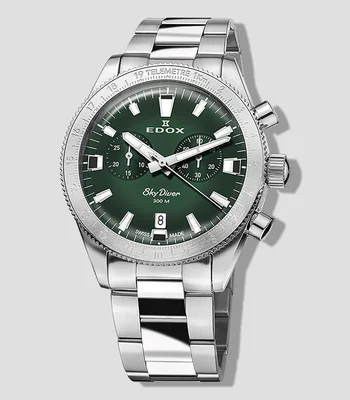 Reloj para hombre Skydiver deportivo, plateado