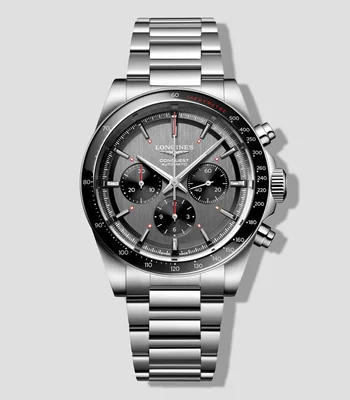 Reloj para hombre Conquest casual, plateado