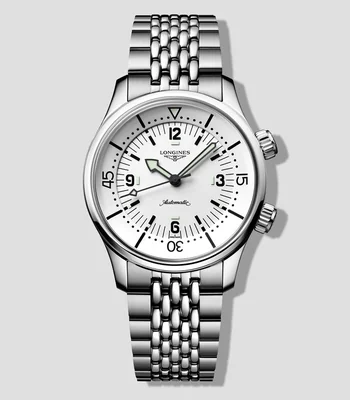 Reloj para hombre Legend Diver deportivo, plateado