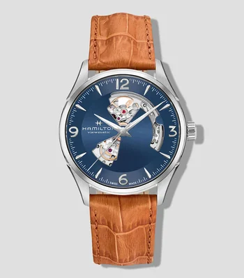 Reloj para Hombre Jazzmaster Open Heart Casual, Gris, Azul
