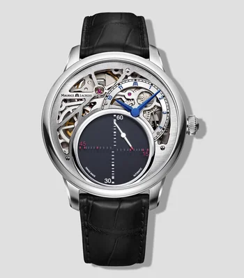 Reloj para hombre Masterpiece Mysterious Second Moderno, Plateado