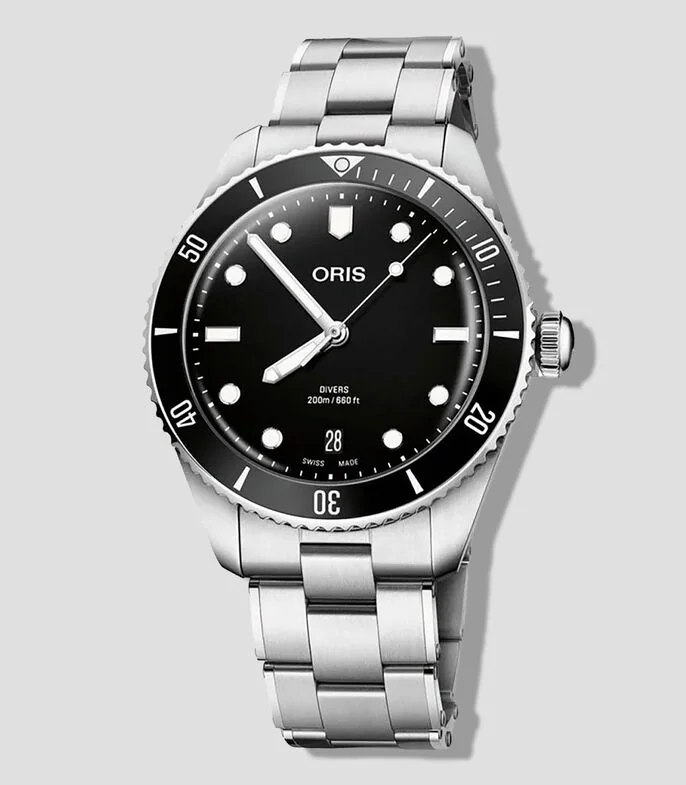 Reloj Divers Date para Hombre De vestir Negro