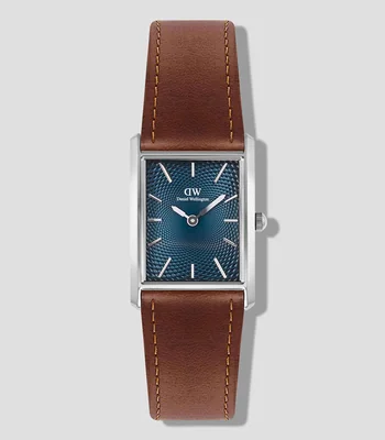 Reloj para hombre Bound Rect 3 Hands casual, plateado