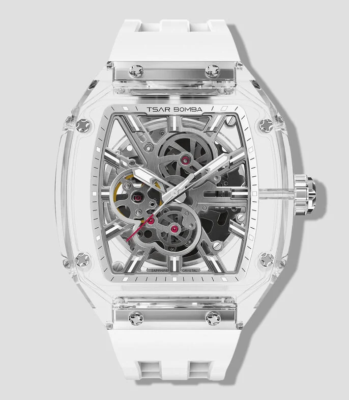 Reloj para hombre Atomic deportivo transparente