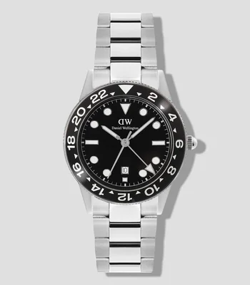 Reloj para hombre Iconic GMT casual, negro