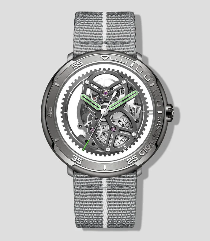 Reloj para Hombre Vector Edición Limitada Casual, plateado