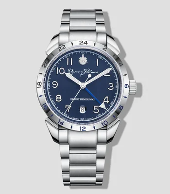 Reloj para Hombre Historiador Hemingway casual plateado