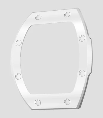 Bisel intercambiable para reloj Atómica en cerámica blanco