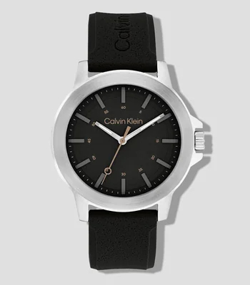 Reloj para Hombre Reset Deportivo, Plateado, Negro