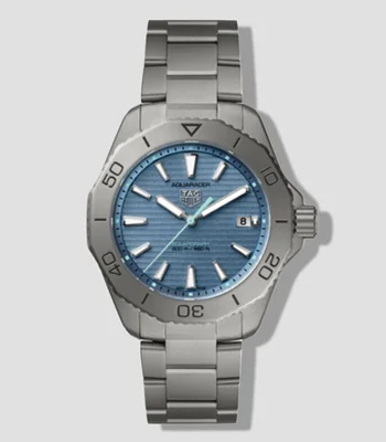 Reloj unisex Aquaracer casual Titanio, Azul