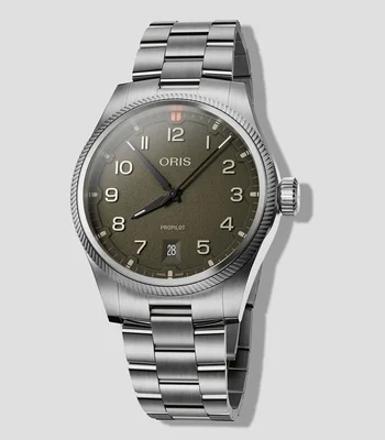 Reloj para Hombre ProPilot Date casual plateado/negro