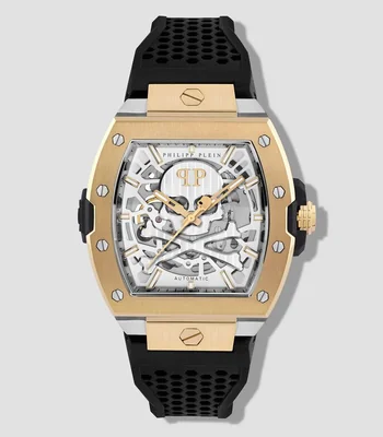 Reloj para Hombre The Skeleton Casual Plateado, Dorado