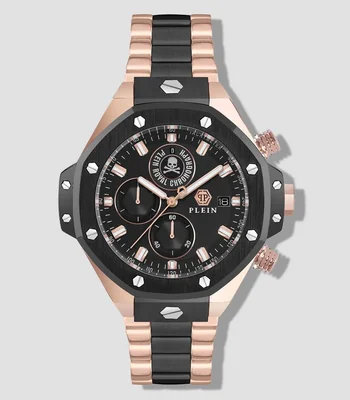 Reloj para Hombre Chrono Royal Casual Negro, Oro Rosa