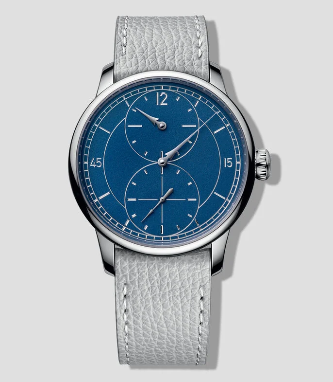 Reloj para Hombre Le Régulateur Gravé Bleu casual plateado