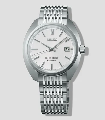 Reloj para Hombre King Seiko Luxe De Vestir Blanco, Plateado