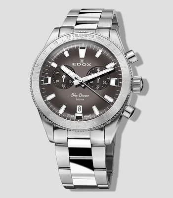 Reloj para hombre Skydiver casual, plateado