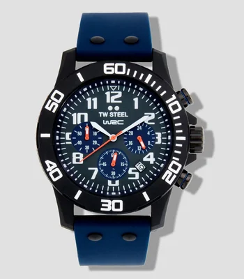 Reloj para Hombre Carbon Deportivo Negro, Azul Marino