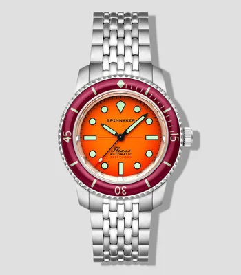 Reloj para Hombre Fleuss 40 Automatic Sunset Amber casual, plateado