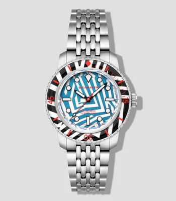 Reloj Para Hombre Fleuss 40 Automatic Razzle Dazzle Limited Edition casual, Multicolor