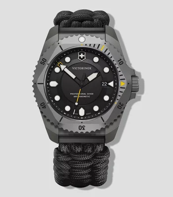 Reloj para Hombre Dive Pro Casual, Plateado, Negro