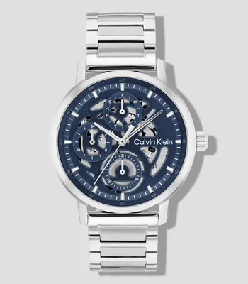 Reloj para Hombre Gauge casual plateado