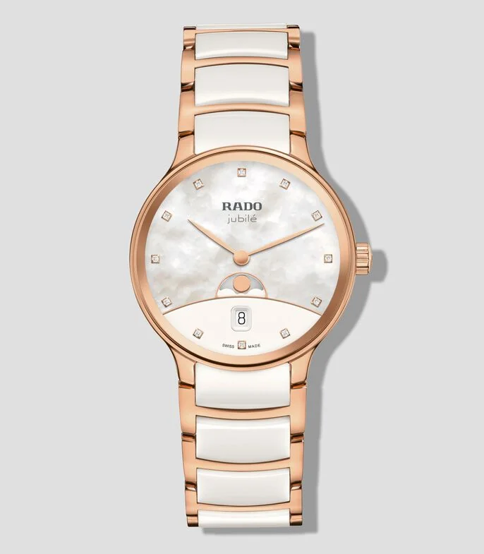 Reloj para Hombre Centrix Moonphase casual blanco