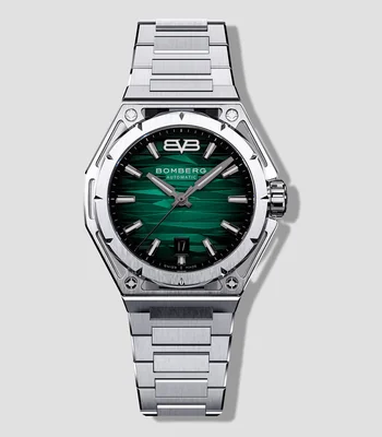 Reloj Para Hombre Edge Casual Plateado, Verde