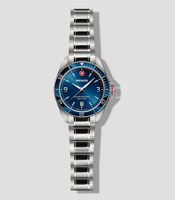 Reloj para Hombre Executive Casual Plateado, Azul