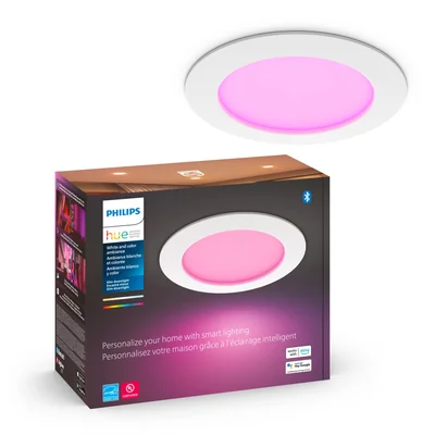 Lámpara Philips Hue Slim Led Downlight De 15 Cm 1200 Lúmenes - Venta Internacional.