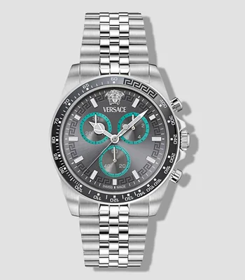 Reloj para Hombre Greca Chrono Casual, Plateado