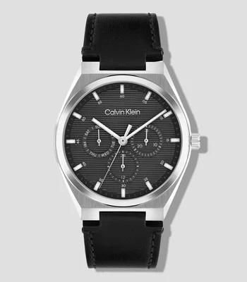 Reloj para Hombre CK Motion casual plateado, negro
