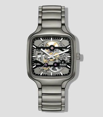 Reloj Unisex True Square casual gris obscuro