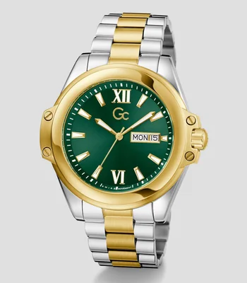 Reloj para Hombre GC Bolt De Vestir Plateado, Dorado