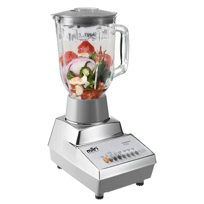 Licuadora Man Lmv-9090 Plata Base Acero Inoxidable Cap 1.5 Lt. 7 Vel. 550w