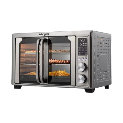 Horno Freidora de Aire Bogner Puerta Francesa 30L Acero Inox BAF300