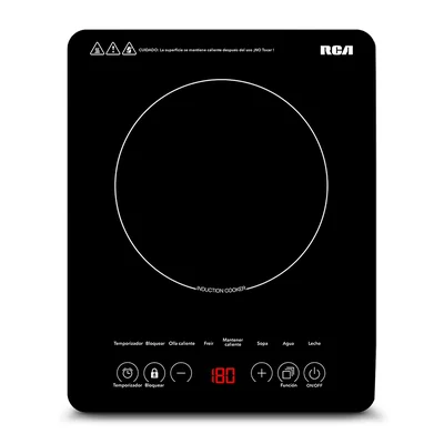 Parrilla de Inducción RCA RC-12A3 Negra de Cristal Templado