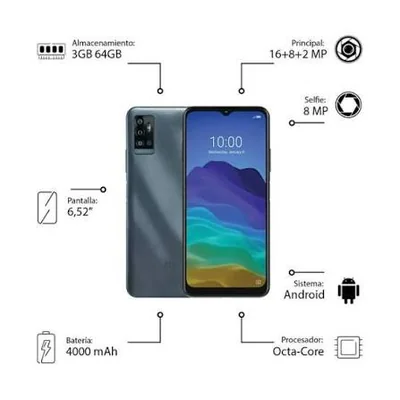 ZTE A71 BLADE TRIPLE CAMARA 6.52" 64GB VERDE A7030