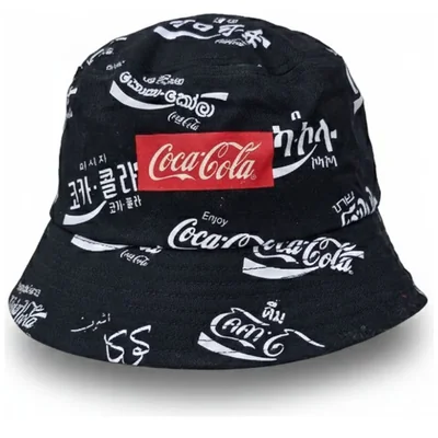 Bucket Hat Negra Coca Cola Unisex