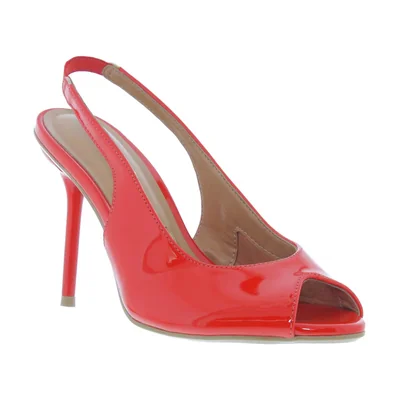 Zapatilla Boca de Pescado para Mujer, Color Rojo Vizzano