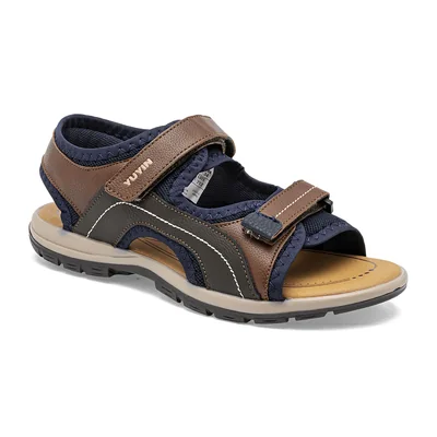 Yuyin sandalia para joven café, marino cod 101283-3