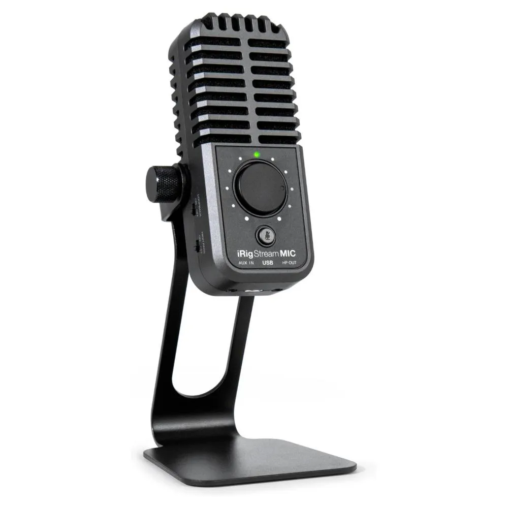 Micrófono e Interface de Audio IRIG STREAM MIC USB IK MULTIMEDIA