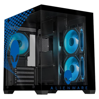 Gabinete XTREME PC GAMING Alienware Edition Mini Torre 3 Fan ARGB Negro CXTALTABK