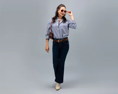 Blusa a Rayas Jennifer Lopez para Mujer