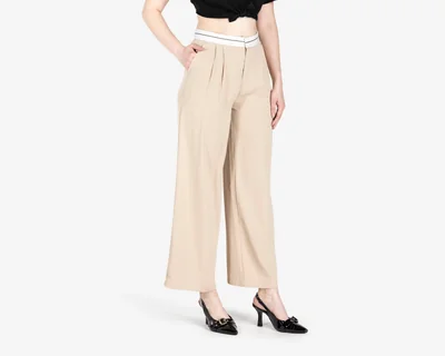 Pantalón de Vestir Jennifer Lopez Beige para Mujer