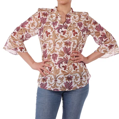 Blusa Estampado Floral Cuello Halter Foley's para Mujer
