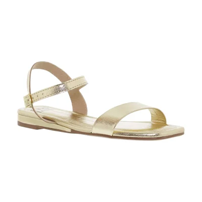 Sandalia con Hebilla Dorado Moleca para Mujer