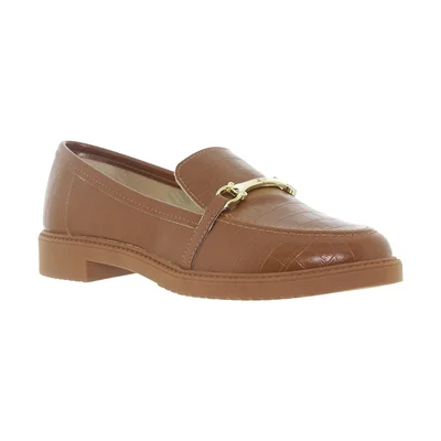Mocasín con Herraje Café Moleca para Mujer