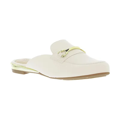 Zapato Mule con Detalle Blanco Modare para Mujer