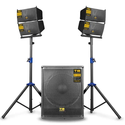 COMBO T18 Sistema de Audio Profesional Gama Completa con Subwoofer 18”